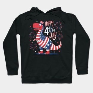 T-rex independence day 4th July | Happy Birthday America Hoodie